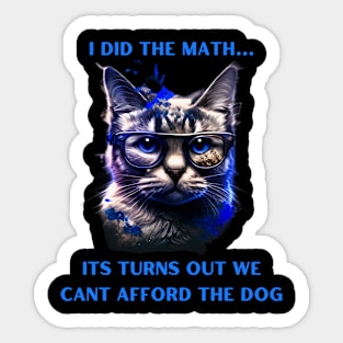 Funny Animal Cat Jokes Original Graphic Design Sticker